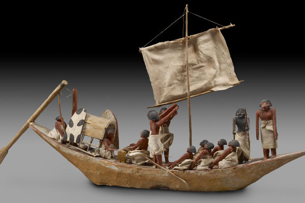Wooden Model of a Funerary Boat