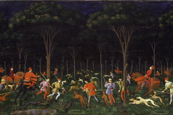 The Hunt in the Forest by Uccello
