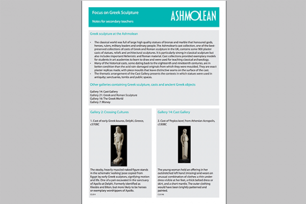 learn pdf focus on greek sculpture