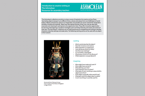 Learn PDF Introduction to creative writing at the Ashmolean