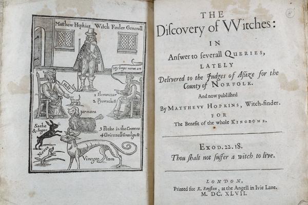 The Discovery of Witches 1647 © Queens College, Oxford