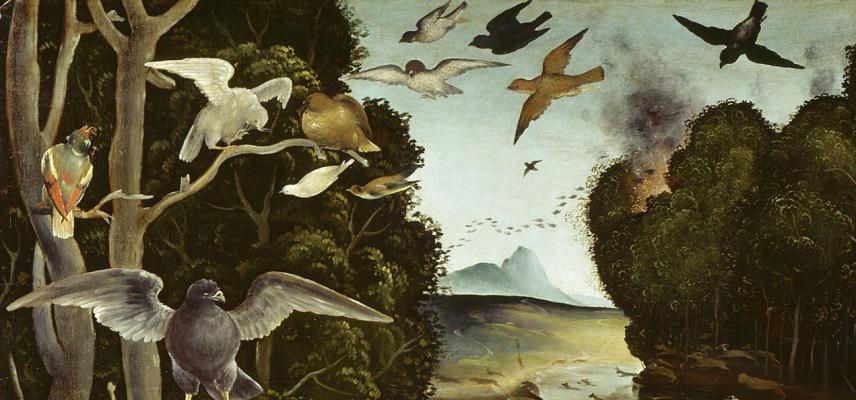 The Forest Fire (detail) by Piero di Cosimo