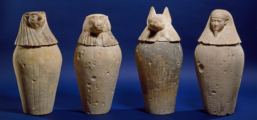 Ancient Egypt Canopic Jars