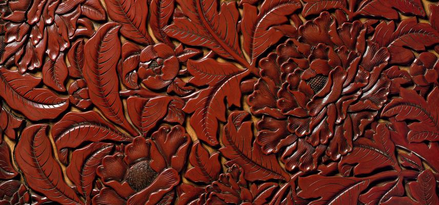 Lacquer dish, China (detail), c.1420