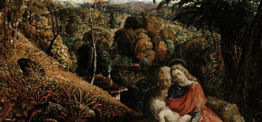 Landscape with the Repose of the Holy Family by Samuel Palmer at the ashmolean