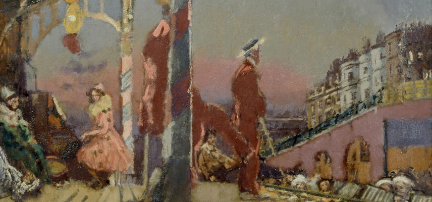 Brighton Pierrots (1915) by Walter Sickert at the Ashmolean Museum