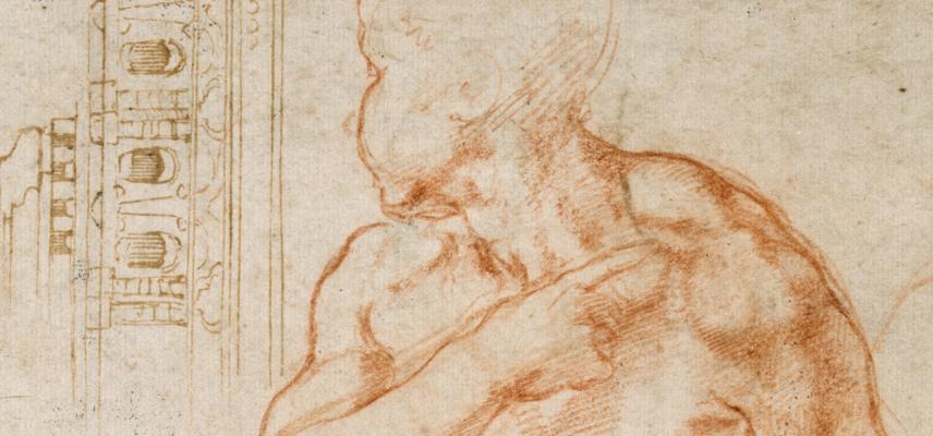Various studies for the Sistine Ceiling and for the Tomb of Pope Julius II, Michelangelo, 1511-13