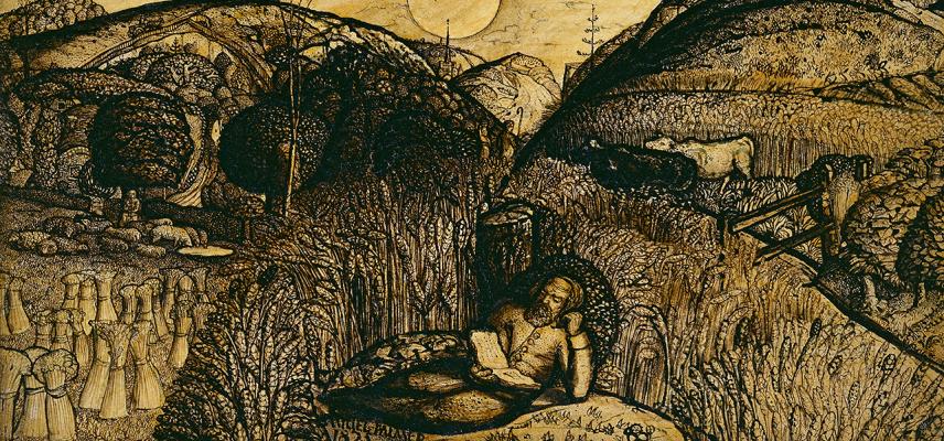 The Valley Thick with Corn by Samuel Palmer 