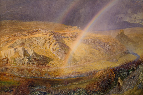 Alfred william Hunt's 'A November Rainbow', Dolwyddelan Valley,1866