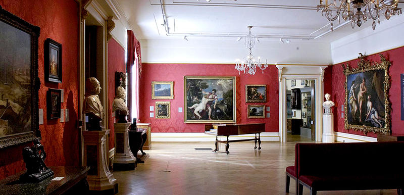 A photograph of the European Art Mallett Gallery at the Ashmolean Museum