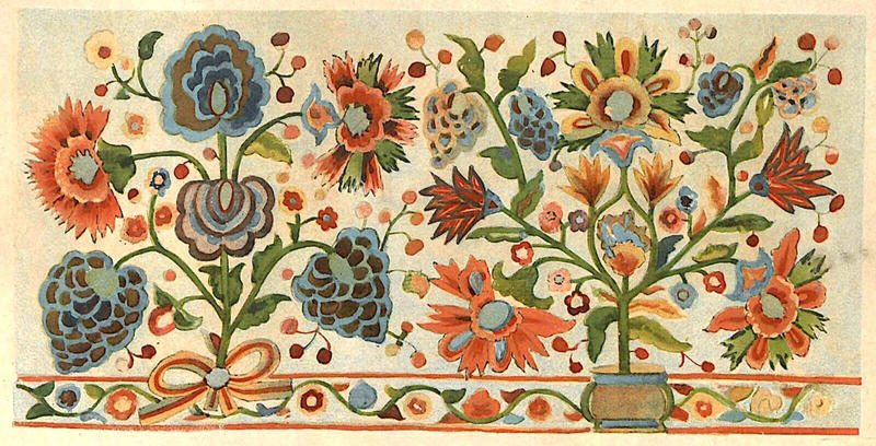 Embroidered Flower Motif