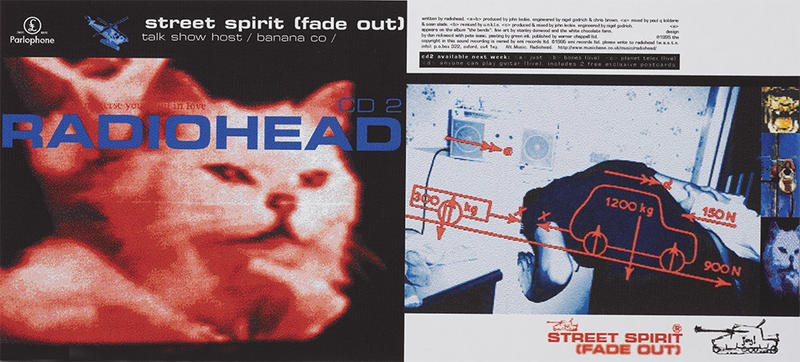 Wall of eyes front and back cover - The Smile Very colourful Wall of eyes album cover for The Smile band front and back