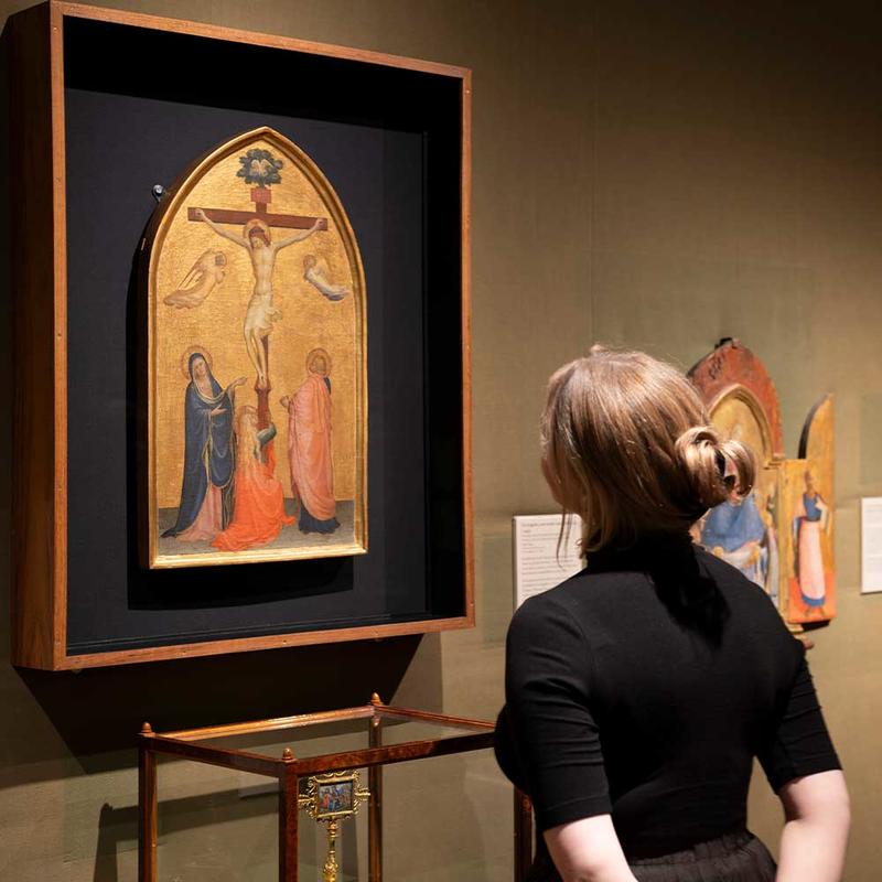 Fra Angelico's Crucifixion on display in the Ashmolean