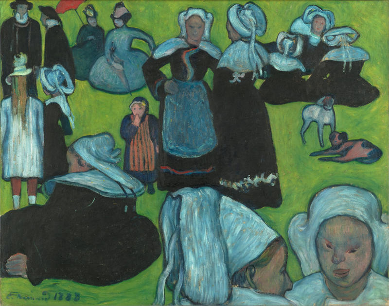 Emile Bernard's 1888 painting Le Pardon