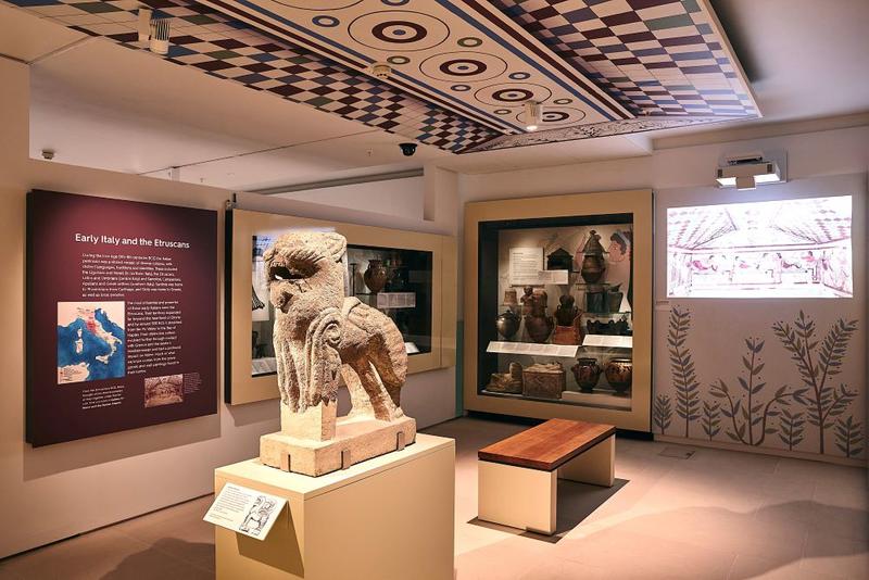 Inside the newly designed Italy and Etruscans gallery 