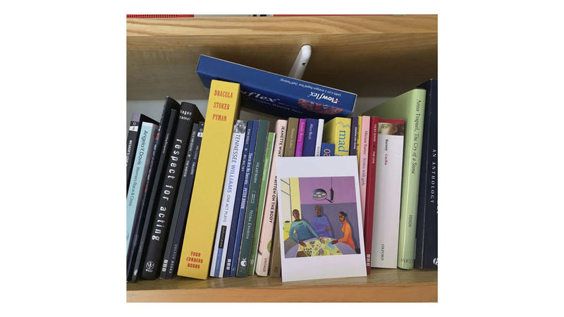 Image © Zara Ismail and Georgina Detttmer Image of books on a book shelf