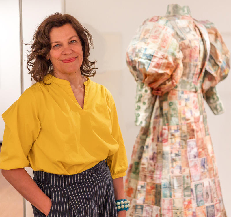 Susan Stockwell and Money Dress at Money Talks preview Susan Stockwell and Money Dress at Money Talks preview