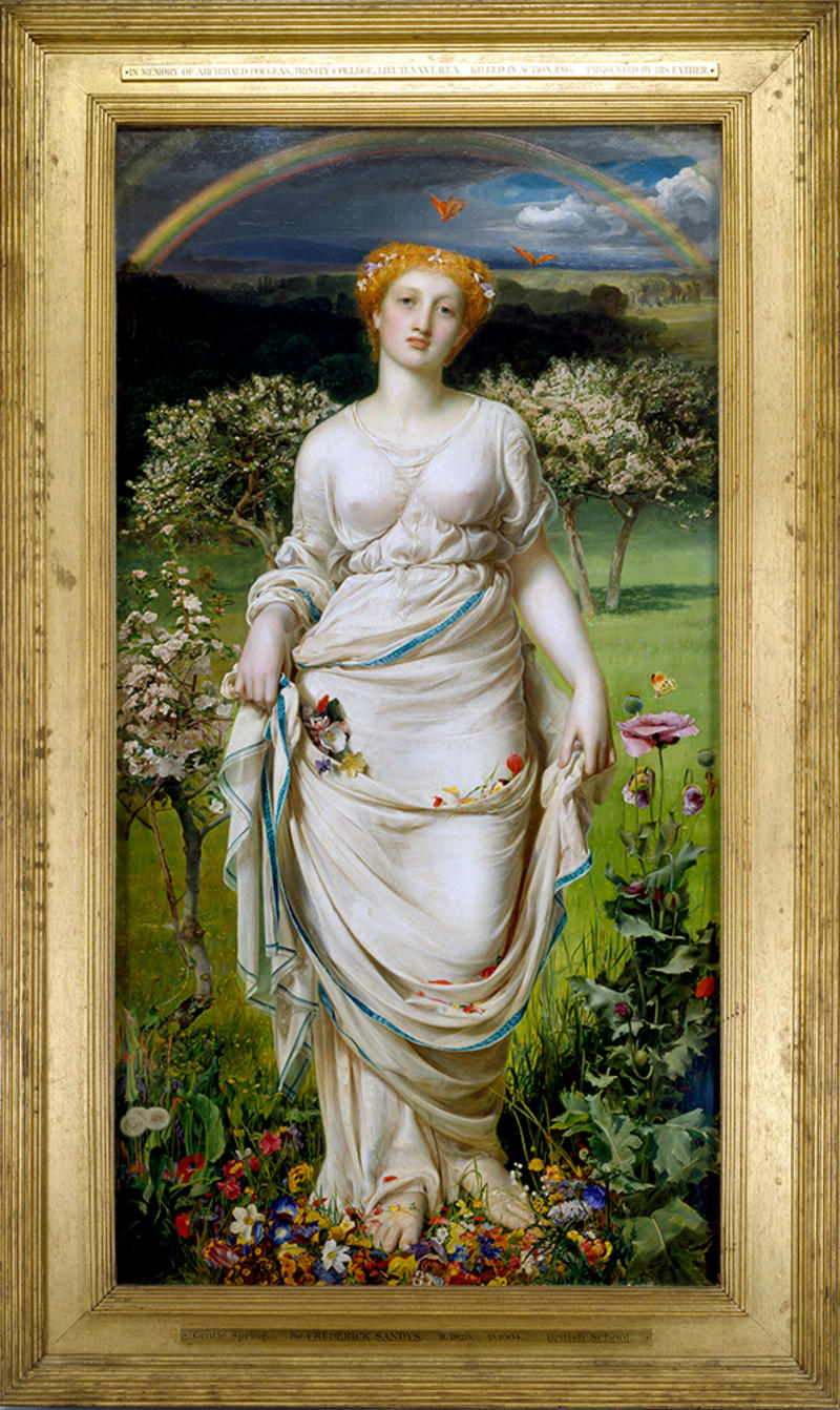 Gentle spring by Frederic Sandys, 1865