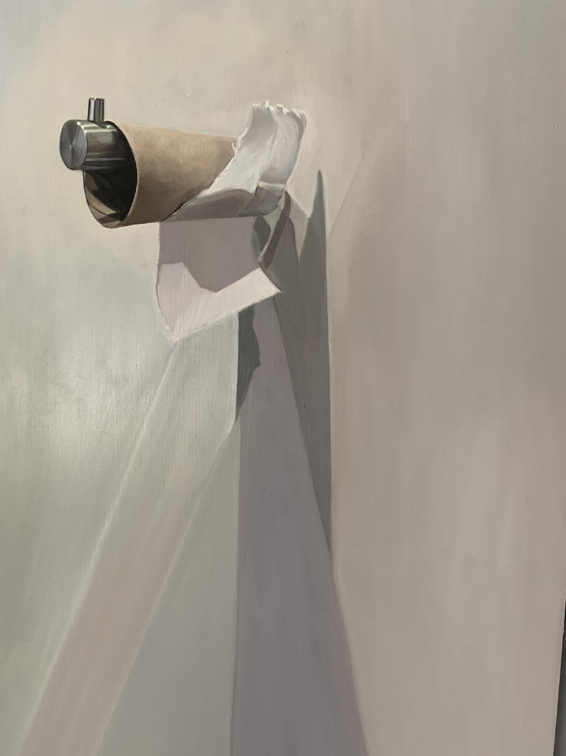 Ruth Swain, Essentials, 2020, Oil on board © the artist Ruth Swain, Essentials, 2020, Oil on board © the artist