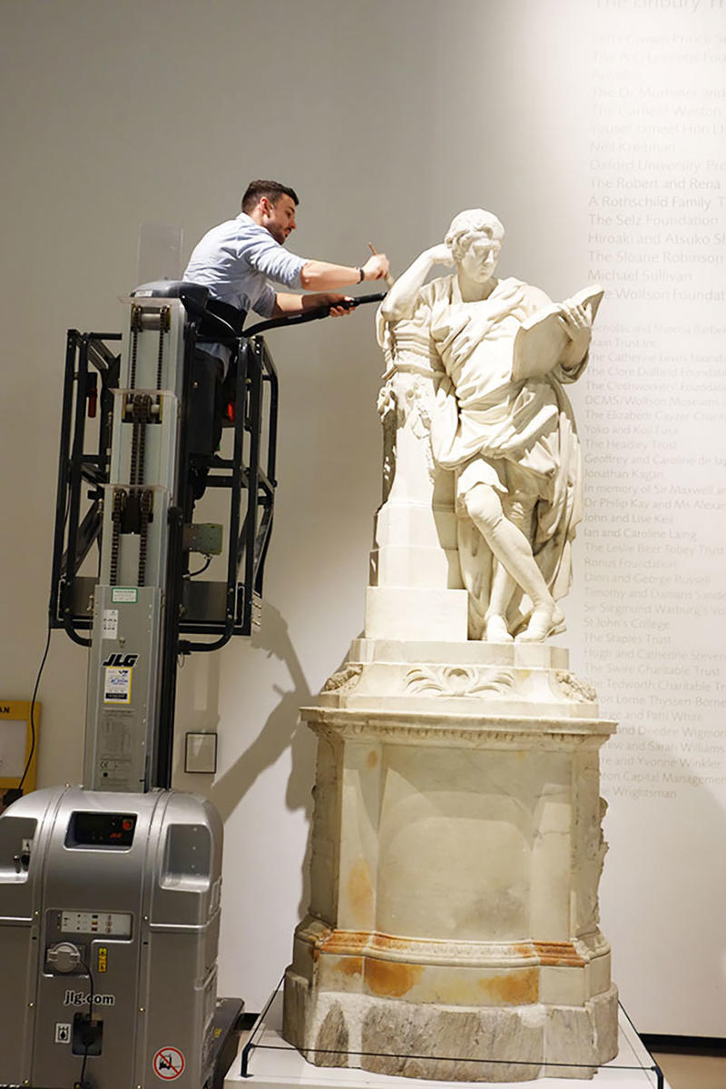 High level cleaning at the Ashmolean Museum