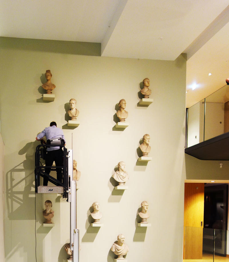 High level cleaning at the Ashmolean Museum