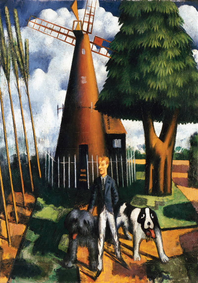 Mark Gertler, Gilbert Cannan and His Mill, 1916