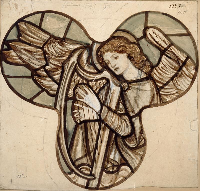 WA1978.120 Angel Harpist, Edward Burne Jones WA1978.120 Angel Harpist, Edward Burne Jones