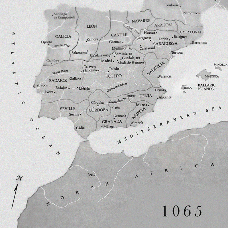 Iberian peninsula in 1065, Iberia in 11th century 