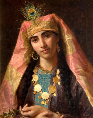 Scheherazade by Sophie Anderson (c. 1870-1880), oil on canvas. New Art Gallery. Image 