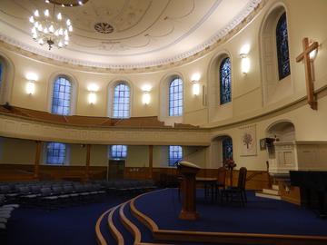 St Andrew's and St George's West, church, Edinburgh; interior; image: AlasdairW; Attribution-ShareAlike 4.0 International (CC BY-SA 4.0) St Andrew's and St George's West, church, Edinburgh; interior