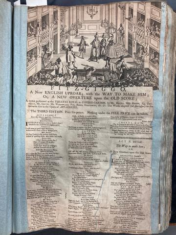 Fitz-Giggo, 18th century Broadside print satirising Arne's Artaxerxes Fitz-Giggo, 18th century Broadside print satirising Arne's Artaxerxes