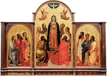 Triptych by Andrea Di Coine of the Virgin Mary