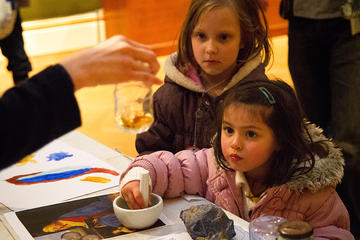 Children getting hands-on with art and crafts