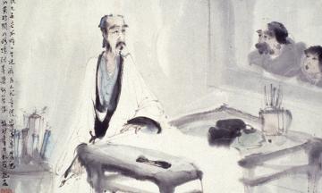 The scholar artist in his studio after Meicun Wu, Fu Baoshi 