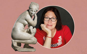 Aphrodite audio guide image showing Natalie Haynes the narrator