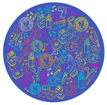 One World Family Festival globe graphic illustration One World Family Festival globe graphic illustration