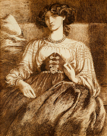 Jane Morris in Icelandic costume by Rossetti, c 1873