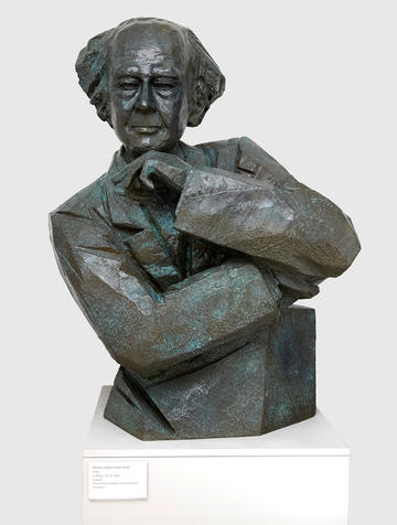 Michael Sullivan copper bust by Ju Ming, 2014