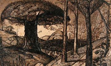 Pen and ink drawing by Samuel Palmer at the ashmolean museum Pen and ink drawing by Samuel Palmer at the ashmolean museum