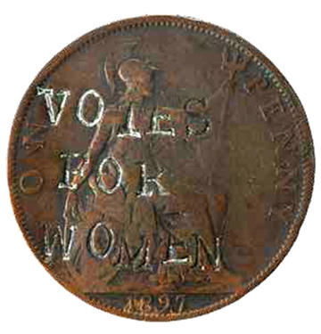 Queen Victoria's Votes for Women penny Queen Victoria's Votes for Women penny