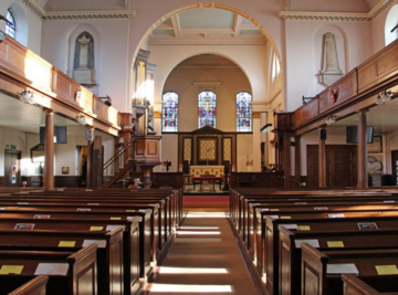 Holy trinity Chruch, Clapham; image © John Salmon Holy Trinity Church, Clapham; interior looking east