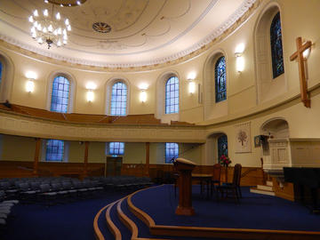 St Andrew's and St George's West, church, Edinburgh; interior; image: AlasdairW; Attribution-ShareAlike 4.0 International (CC BY-SA 4.0) St Andrew's and St George's West, church, Edinburgh; interior