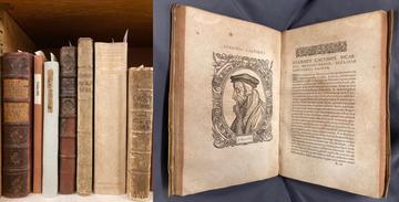Books from the Hope Collection and an opening of Theodore Beza's 'Icones' (1580)