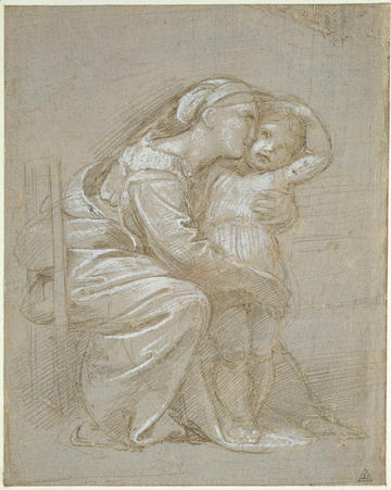 Drawing of mother and child by Raphael