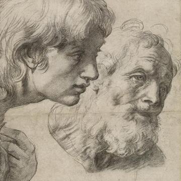 Studies of two apostles by Raphael Studies of two apostles by Raphael
