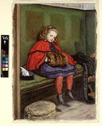 John Everett Millais 'My Second Sermon'; Image © Victoria and Albert Museum John Everett Millais, 'My Second Sermon', watercolour, 1864; Victoria and Albert Museum; Public Domain