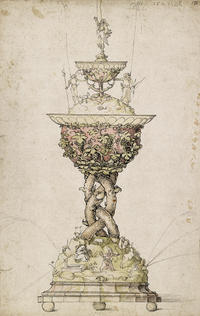 Albrecht Dürer's design for a table fountain, c. 1500