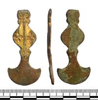 Anglo-Saxon harness mount found at Yatton, Somerset