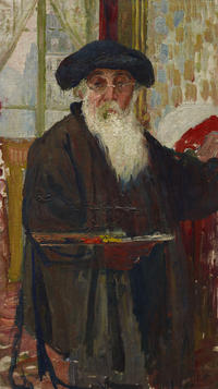 A self portrait painting of Camille Pissarro
