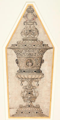 Hans Holbein the Younger's design for the Jane Seymour gold cup, c. 1536
